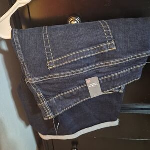 TORRID Dark Wash Denim Bermuda Shorts - Dark Blue